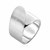 Textured Fold-Over Style Ring in Sterling Silver