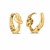 14k Yellow Gold Love knot Hoops
