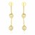 Chain and Coil Embellished Ball Earrings in 14k Two-Tone Gold