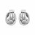 Polished Love Knot Earrings with Interlocking Rings in Sterling Silver(15mm)