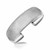 Motif Open Thick Cuff in Rhodium Plated Sterling Silver