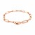 14K Rose Gold Extra Wide Paperclip Chain Bracelet (6.10 mm)