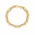 14k Yellow Gold Italian Alternating Paperclip Round Links Bracelet (8.00 mm)