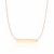 Flat Bar Design Chain Necklace in 14k Rose Gold