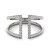 Fancy Dual Band Diamond Ring in 14k White Gold (1/2 cttw)