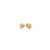 Spherical Shiny Stud Earrings in 14k Yellow Gold (5mm)