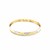 Zigzag Pattern Textured Bangle in 10k Two-Tone Gold (6.00 mm)