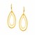 14k Yellow Gold Earrings with Teardrop Dangles