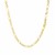 Solid Figaro Chain in 14k Yellow Gold (2.80 mm)