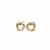 Textured and Polished Interlaced Circle Earrings in 14k Two-Tone Gold