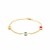 Multi-Colored Ladybug Station Chain Bracelet in 14k Yellow Gold