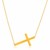 Flat Crucifix Necklace in 14k Yellow Gold