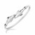Dolphin Design Slim Bangle in Rhodium Plated Sterling Silver