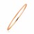 Thin Concave Style Stackable Bangle in 14k Rose Gold (3.15 mm)