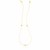 14K Yellow Gold Piatto Chain Necklace with Butterflies