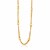 14k Yellow Gold Curved Oval Link and Multi-Strand Cable Chain Necklace