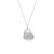 Diamond Dust Heart Shape Pendant in Sterling Silver