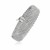 Flat Motif Mesh Bracelet in Rhodium Plated Sterling Silver