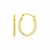 Oval Hoop Earrings in 14k Two-Tone Gold