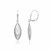 Puff Marquis Diamond Dust Earrings in Sterling Silver