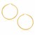 Classic Hoop Earrings in 10k Yellow Gold (1.5x30mm)