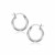 Classic Hoop Earrings in 14k White Gold (2x15mm)