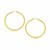 Classic Hoop Earrings in 10k Yellow Gold (3x30mm)