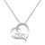 Diamond and MOM Accented Heart Pendant in Sterling Silver (.09 ct t.w.)