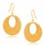 Oval Lattice Earrings in 14K Yellow Gold