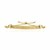 14k Yellow Gold Textured Bar Adjustable Lariat Bracelet