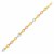 Textured Bar Link Bracelet in 14k Tri-Color Gold