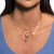 14k Yellow Gold Heart Element Paperclip Necklace