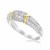 Diamond Embellished Popcorn Ring in 18K Yellow Gold and Sterling Silver (.21ct tw)