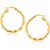 Twist Yellow Gold Hoop Earrings in 14k Gold (25mm)
