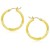 Classic Diamond Cut Hoop Earrings in 14k Yellow Gold (3x25mm)