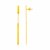 14k Yellow Gold Polished Bar Earrings with Chain and Bar Drop