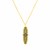 14K Yellow Gold Art Deco Necklace with Black Onyx Inlay
