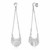 Sterling Silver Polished Earrings with Fringe