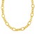 Large Flat Oval Link Necklace in 14K Yellow Gold