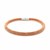 Rose Gold Plated Popcorn Bangle in Rhodium Plated Sterling Silver