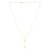 Double Cross Drop Necklace in 14K Yellow Gold