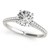 14k White Gold Pronged Round Diamond Engagement Ring (1 5/8 cttw)