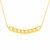14k Yellow Gold 18 inch Necklace with Curve of Polished Chain