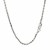 Sterling Silver Rhodium Plated Wheat Chain (2.20 mm)