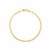 Moon Cut Bead Chain Bracelet in 14k Yellow Gold (3.00 mm)