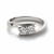 Common Prong Two Stone Diamond Ring in 14k White Gold (1/2 cttw)