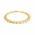 Pave Curb Bracelet in 14k Two Tone Gold (10 mm)