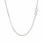 Sterling Silver Rhodium Plated Octagonal Snake Chain (0.9 mm)