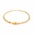 Pave Curb Bracelet in 14k Two Tone Gold (3.6mm)