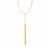 14k Two-Tone Yellow and White Gold Ball and Tassel Necklace